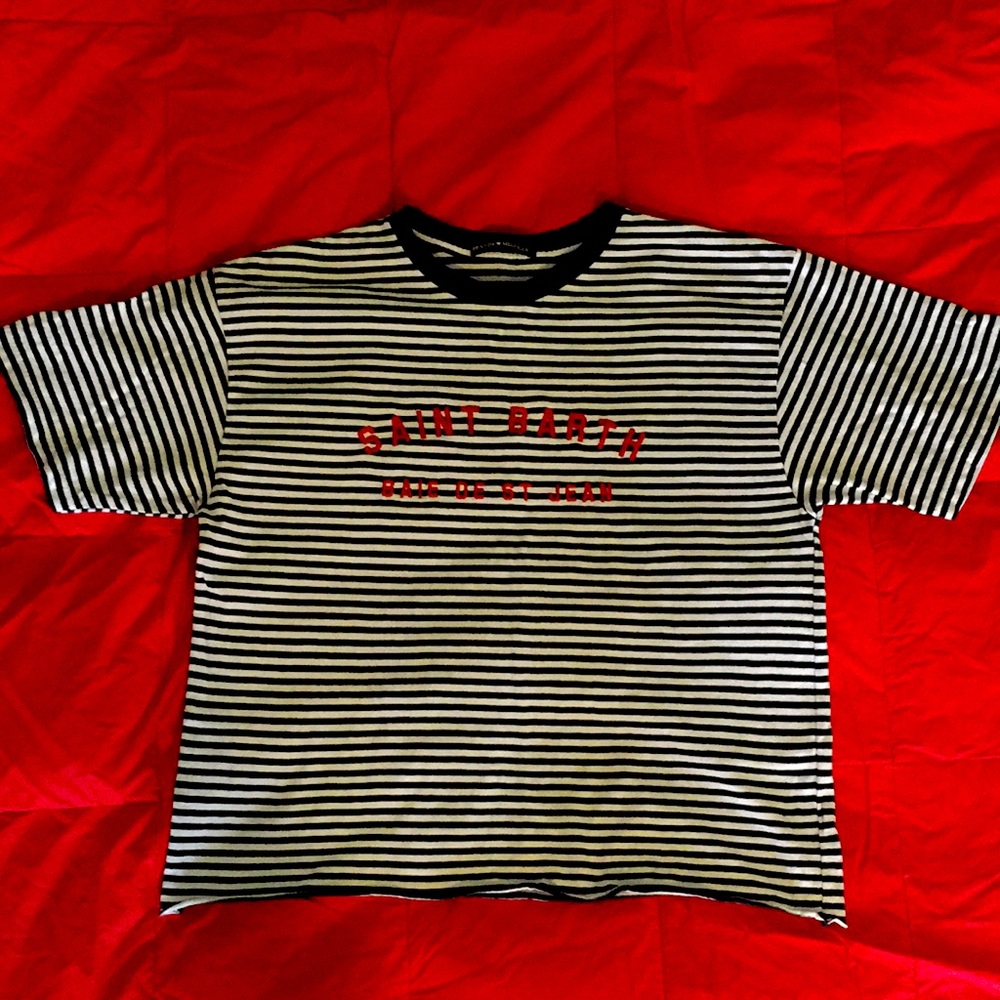 Rare Brandy Melville Aleena Embroidered Tee